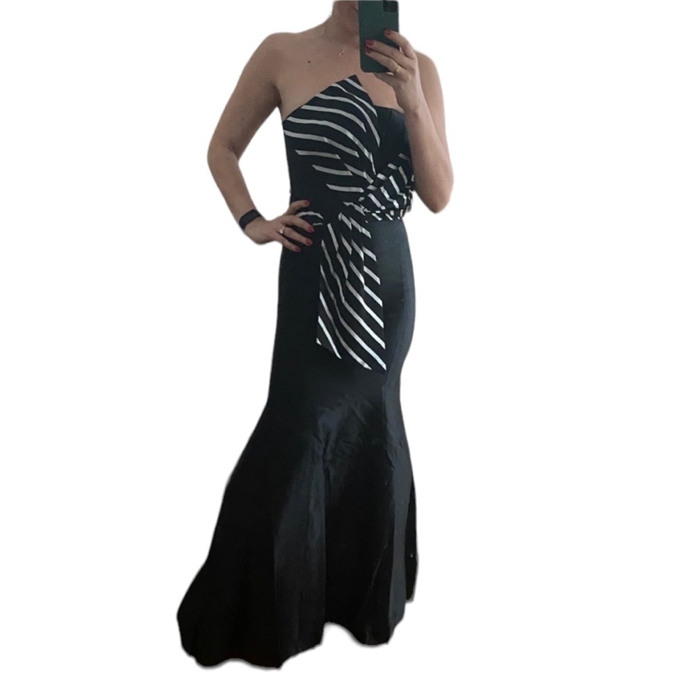 Jovani Evening Black/White - Picture 3 of 4
